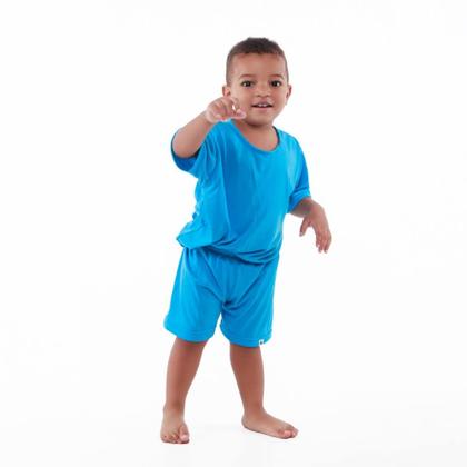 Imagem de 2 kits Pijamas ou conjunto Fifico modas xadrez e azul