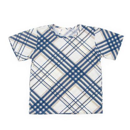 Imagem de 2 kits Pijamas ou conjunto Fifico modas xadrez e azul