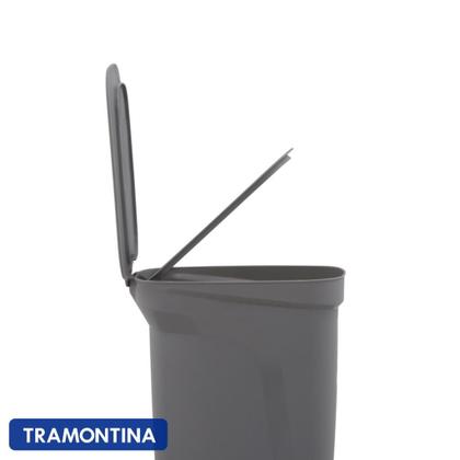 Imagem de 2 Lixeira Tramontina Cozinha Escritório c/ Porta Sacos 10 Lt