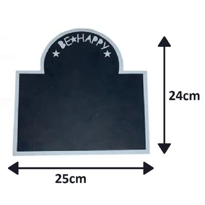 Imagem de 2 Lousa de Madeira Quadro Negro Avisos e Recados 25cm