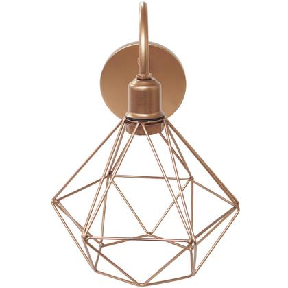 Imagem de 2 Luminárias Arandela de Parede Aramada Diamante P Industrial Retro Vintage Agp Ilumini
