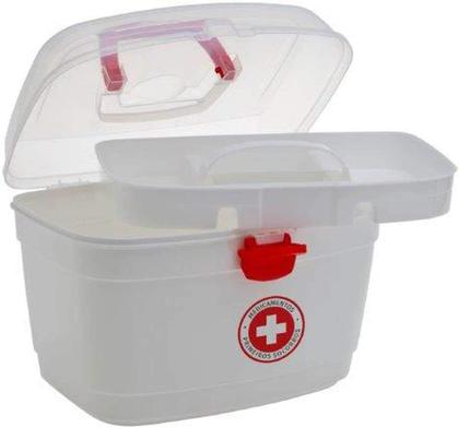Imagem de 2 Maleta Caixa Primeiros Socorros M P/ Remédio Medicamento