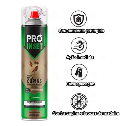 Imagem de 2 Mata Cupim E Broca Pro Inset Fácil Aplicação Madeira 350ml