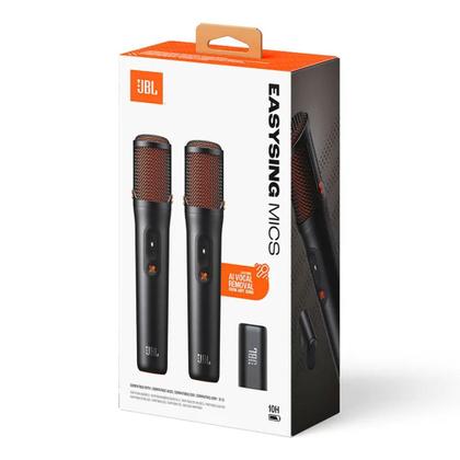 Imagem de 2 Microfones EasySing Mics sem Fio JBL