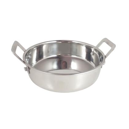 Imagem de 2 mini panelinha caçarola inox luxe p / servir c/ alça  m2