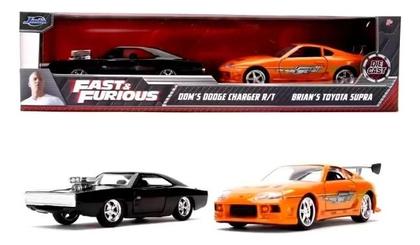 Imagem de 2 Miniaturas Velozes Furiosos Doms Dodge Charger/ Brians1/32