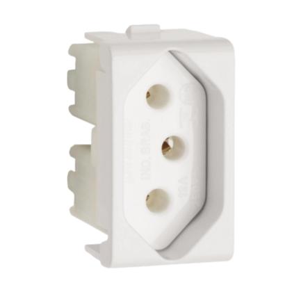 Imagem de 2 Módulo de Tomada PB Schneider Linha Decor 2P+T 250V 20A PRM04731