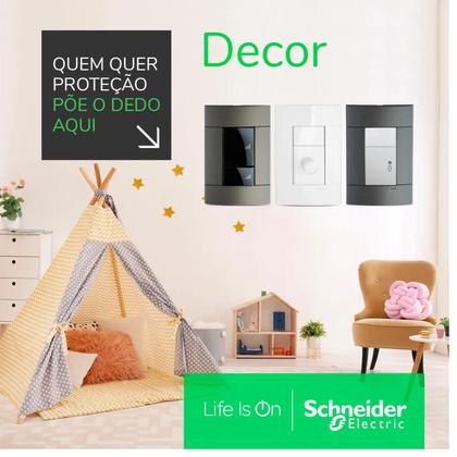 Imagem de 2 Módulo Interruptor Bipolar Simples Schneider Decor 25 A 250 V Branco