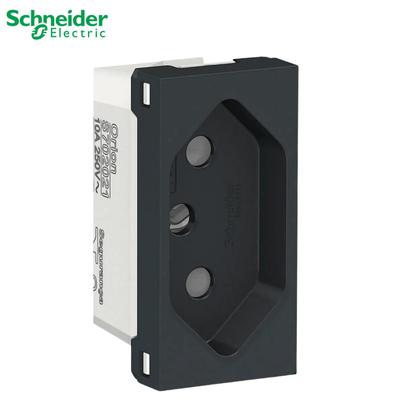 Imagem de 2 Módulo Tomada Schneider Orion 2p+t 250v 10a Grafite Preto