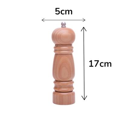 Imagem de 2 Moedores Sal Grosso e Pimenta Moedor Manual Gourmet Bambu