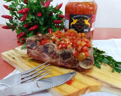 Imagem de 2 Molho Vinagrete de Pimenta Dedo de Moça a Vinagrete 560g cada