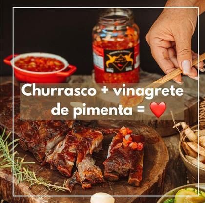 Imagem de 2 Molho Vinagrete de Pimenta Dedo de Moça a Vinagrete 560g cada