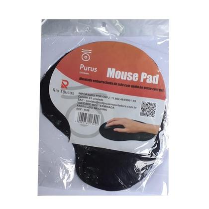 Imagem de 2 Mouse Pad Almofada Emborrachada De Mão Apoio Pulso C/Gel