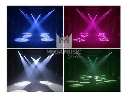 Imagem de 2 Moving Head Led Spot 100w Dmx 8 Cores 14 Gobos Prisma