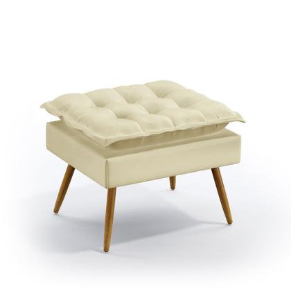 Imagem de 2 Namoradeiras Opala com Puff Lunar Veludo Aradecor