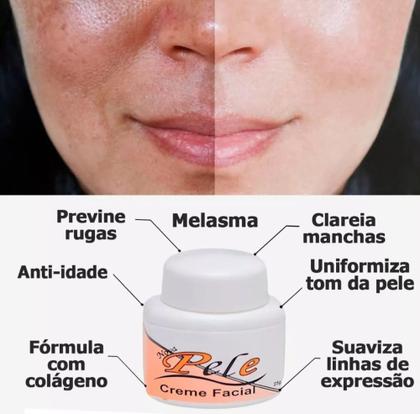 Imagem de 2 Nova Pele Creme Facial Clareador Manchas de Melasma 25g Original - A Botica Brasil