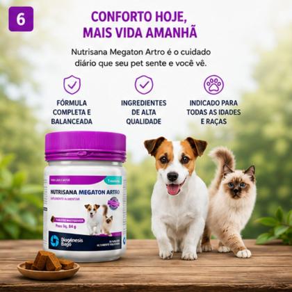 2 Nutrisana Megaton Artro 84g Tabletes Mastigáveis - Biogénesis Bagó ...