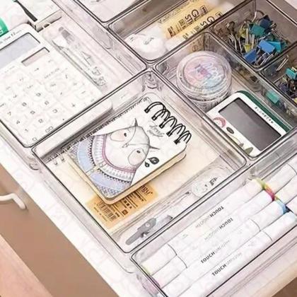 Imagem de 2 Organizador Modular Ideal Escritorio Mesa Quartos Cozinha