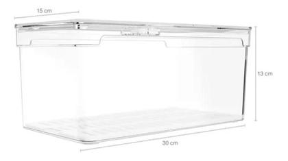 Imagem de 2 Organizadores De Geladeira 5L Porta Frutas Clear Fresh Ou