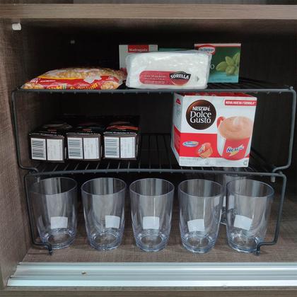 Imagem de 2 Organizadores Empilháveis Aramado Suporte Componível