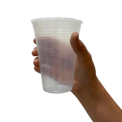 Imagem de 2 Pacotes de Copo de 500ml Transparente PS Totalplast com 50 unidades