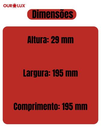 Imagem de 2 Painel Led Ourolux Sobrepor Quadrado Antiamarelamento 18w 2700k Bivolt