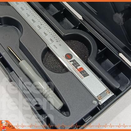 Imagem de 2 Paquímetro Digital Profissional 150mm Todo em Metal/Aço Inoxidável com Estojo