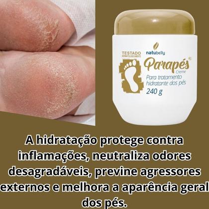 Imagem de 2 Parapés Creme Hidratante para Tratamento de Pés Rachados e Ressecados