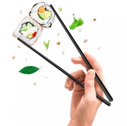 Imagem de 2 Pares Hashi Melamina Para Alimentos Sushi Mimo Style