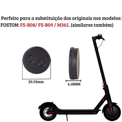 Imagem de 2 Pares Pastilha Redonda Patinete Elétrico e Compativel M365 FSB08 FSB09