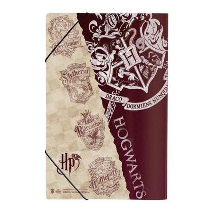Imagem de 2 Pastas Aba Com Elástico Escolar Oficio/a4 Harry Potter