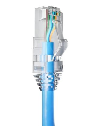 Imagem de 2 Patch Cord U/utp Furukawa Sohoplus Cat5e Cmx 1.5m Azul-Claro