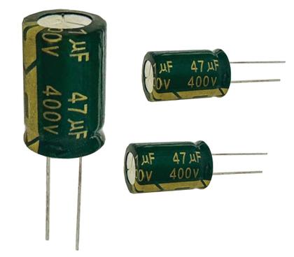 Imagem de 2 PÇS - CAPACITOR ELETROLITICO 47X400V - 47UF X 400V - 105º