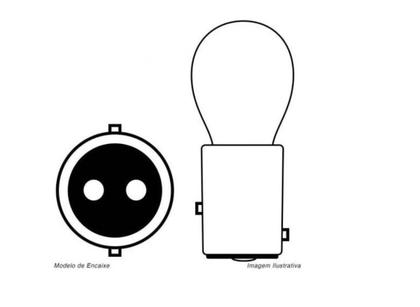 Imagem de 2 Pçs Lâmpada Freio Lanterna 2 Polo 21/5w 12v Freio Moto