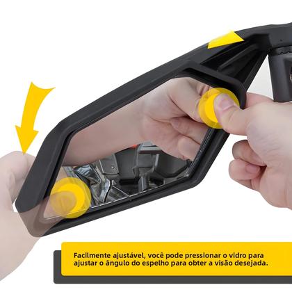 Imagem de 2 pçs utv espelhos retrovisores laterais para can am maverick x3 max turbo r 2017-2022