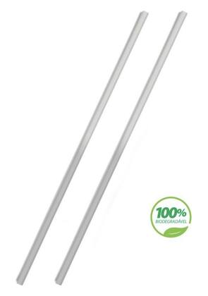 Imagem de 2 pct canudo 8mm liso biodegradável c/ 200 un suco milk
