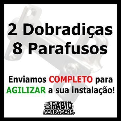 Imagem de 2 Peças - Dobradiça Para Armario Reta De 26mm