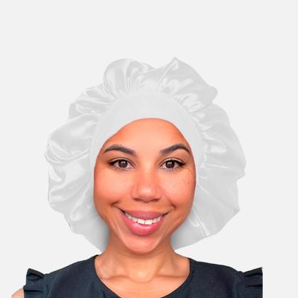 Imagem de 2 peças Touca de Seda para Dormir, Toucas de Cetim para Cabelo, Touca de Dormir de Seda com Elástico