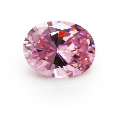 Imagem de 2 Pedras Zircônias Oval Para Pingente Anel Brincos 18 mm x 13 mm Cores Rosa Alta Qualidade