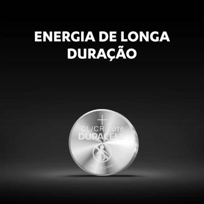 Imagem de 2 Pilhas Cr2016 Duracell 3V Bateria Moeda Dl 2016