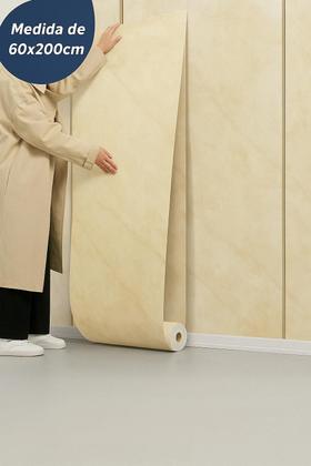 Imagem de 2 Placa Adesiva Mármore Parede 3d Continua Lavável 200x60cm