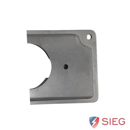 Imagem de 2 Placa Condulete 1 Polegada Alumínio 1 Tomada Redonda Sieg Furação Diagonal