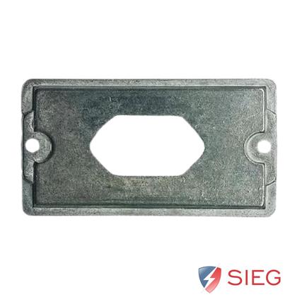 Imagem de 2 Placa Condulete Múltiplo Tomada Redonda 1 Polegada Sieg