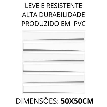 Imagem de 2 Placas 3D PVC Decoração Revestimento de Parede 50x50cm