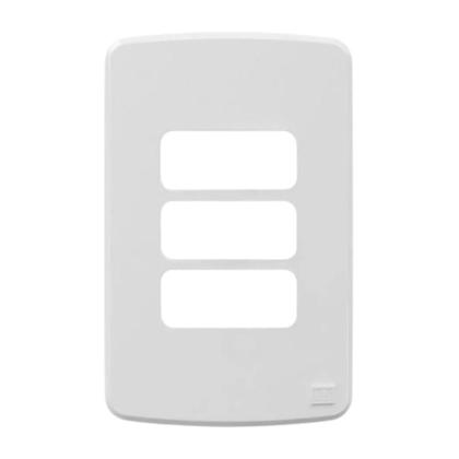 Imagem de 2 Placas 4x2 Pol. Horizontal P/ 3 Módulos Cor Branca Weg