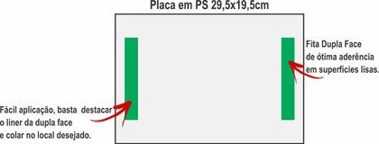 Imagem de 2 Placas Gargem 24h Proibido Estacionar 30x20cm Ps 1mm