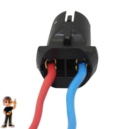 Imagem de 2 Plug Soquete Lâmpada Pingo T10 Vidro/led