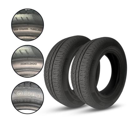 Imagem de 2 Pneus Longway 175/65r14 P400 84t Aro 14 Inmetro