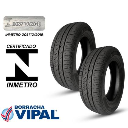 Imagem de 2 Pneus Longway 175/65r14 P400 84t Aro 14 Inmetro