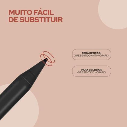 Imagem de 2 Pontas de Reposição Caneta Pencil Preta WB de 1.00mm